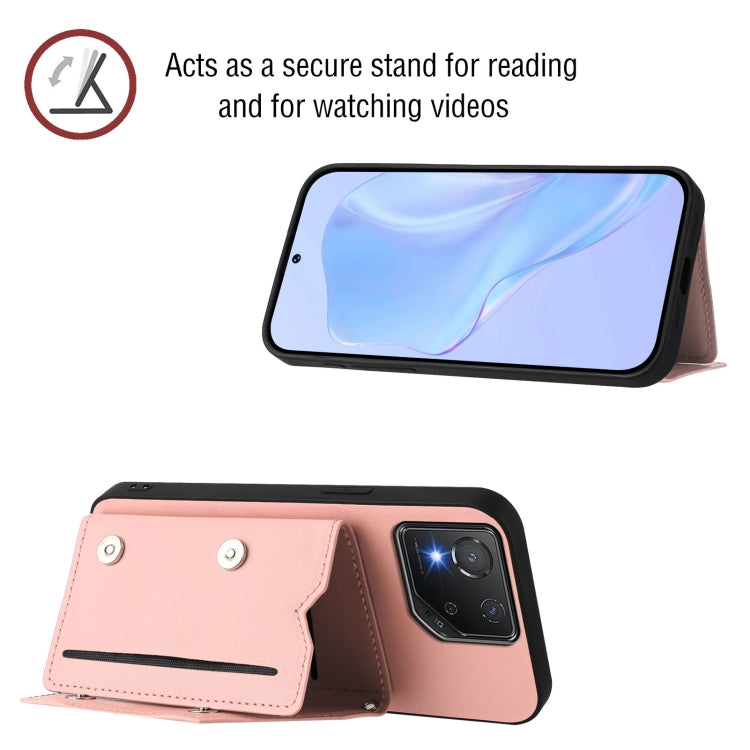 Skin Feel Four Card Slots Phone Case with Wrist Strap, For Asus ROG Phone 8, For Asus ROG Phone 8 Pro