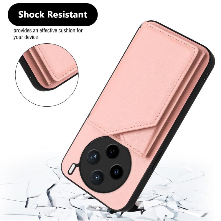 Skin Feel Four Card Slots Phone Case with Wrist Strap, For vivo X200s, For vivo Y29 4G / T4x / Y300t, For vivo V50 / V50e, For vivo X200 Ultra, For vivo V50 Lite 4G, For vivo Y39 5G / Y300i, For vivo Y200