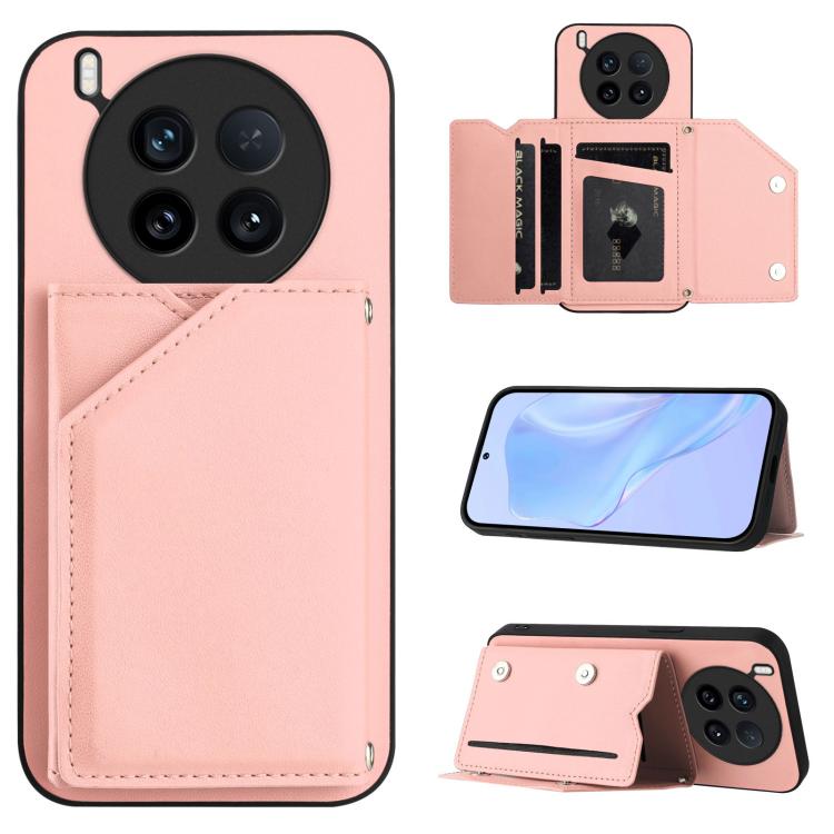 Skin Feel Four Card Slots Phone Case with Wrist Strap, For vivo X200s, For vivo Y29 4G / T4x / Y300t, For vivo V50 / V50e, For vivo X200 Ultra, For vivo V50 Lite 4G, For vivo Y39 5G / Y300i, For vivo Y200