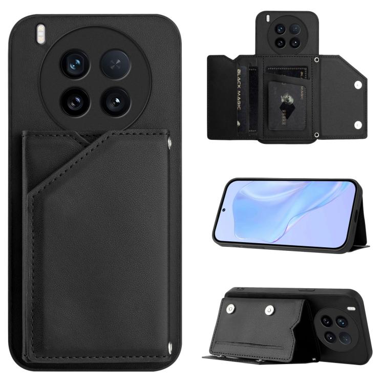 Skin Feel Four Card Slots Phone Case with Wrist Strap, For vivo X200s, For vivo Y29 4G / T4x / Y300t, For vivo V50 / V50e, For vivo X200 Ultra, For vivo V50 Lite 4G, For vivo Y39 5G / Y300i, For vivo Y200