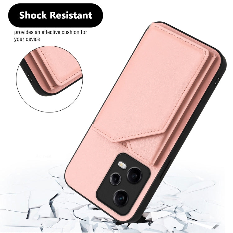 Skin Feel Four Card Slots Phone Case with Wrist Strap, For Redmi Note 12 Pro+ 5G, For Redmi Note 12 Pro 5G, For Redmi Note 12 Pro Speed, For Redmi Note 12 5G Global, For Redmi 12C / 11A, For Redmi 10C, For Redmi Turbo 3