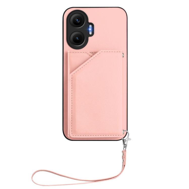 Skin Feel Four Card Slots Phone Case with Wrist Strap, For Redmi Turbo 4 Pro / Poco F7, For Redmi A5 4G 171.7mm / Poco C71, For Redmi Note 13R / Redmi 13, For Redmi A3 4G Global, For Redmi Note 13 Pro 4G Global, For Redmi Note 13 4G Global             ...