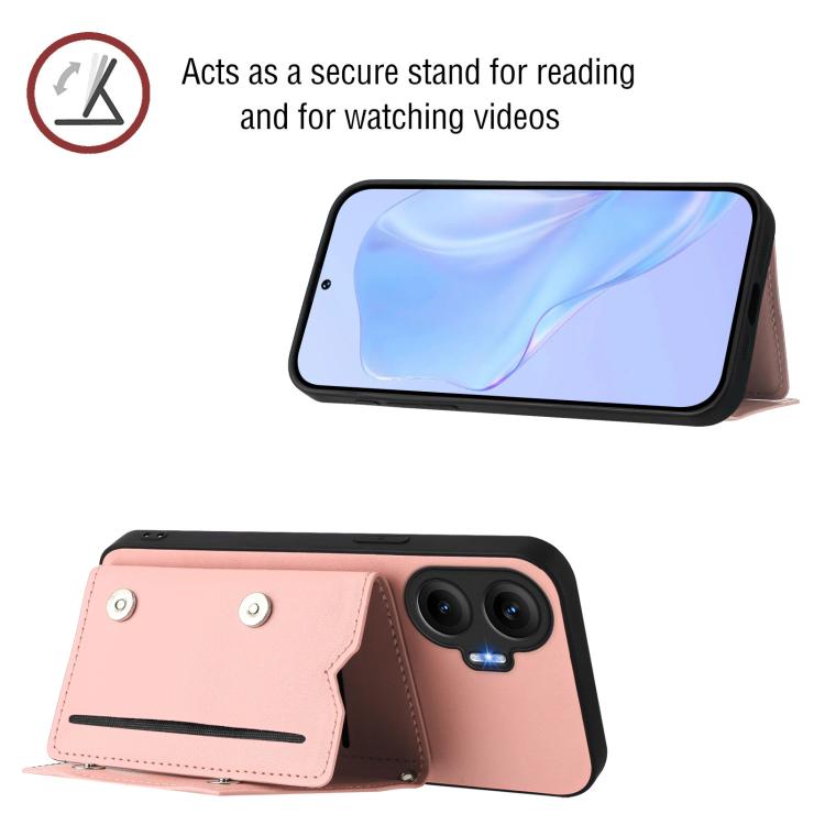 Skin Feel Four Card Slots Phone Case with Wrist Strap, For Redmi Turbo 4 Pro / Poco F7, For Redmi A5 4G 171.7mm / Poco C71, For Redmi Note 13R / Redmi 13, For Redmi A3 4G Global, For Redmi Note 13 Pro 4G Global, For Redmi Note 13 4G Global             ...