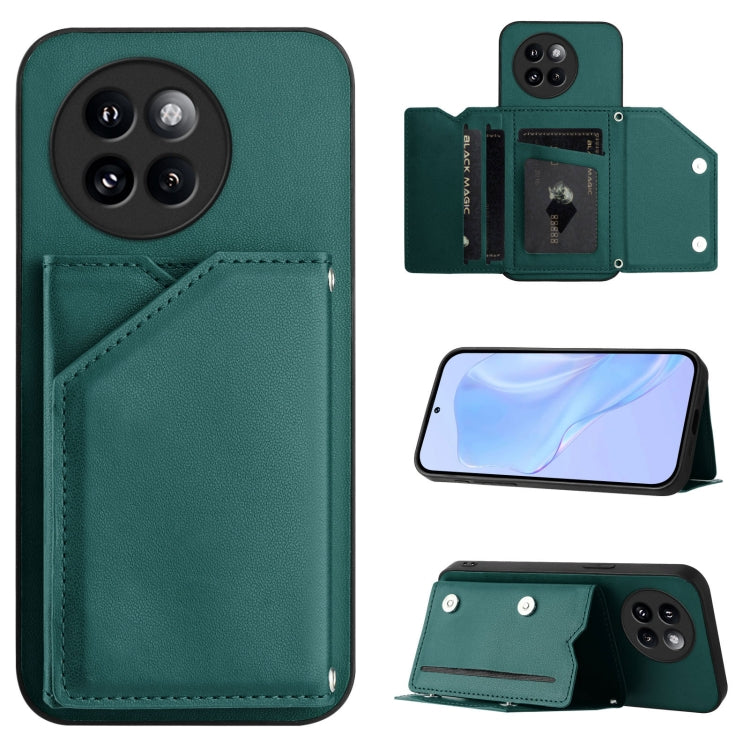 Skin Feel Four Card Slots Phone Case with Wrist Strap, For Xiaomi 15 Ultra, For Xiaomi Poco X7 Pro, For Xiaomi Poco F6, For Xiaomi Civi 4 Pro, For Xiaomi Poco X6, For Xiaomi Poco C65, For Xiaomi Poco F5 5G, For Xiaomi Poco F5 Pro 5G