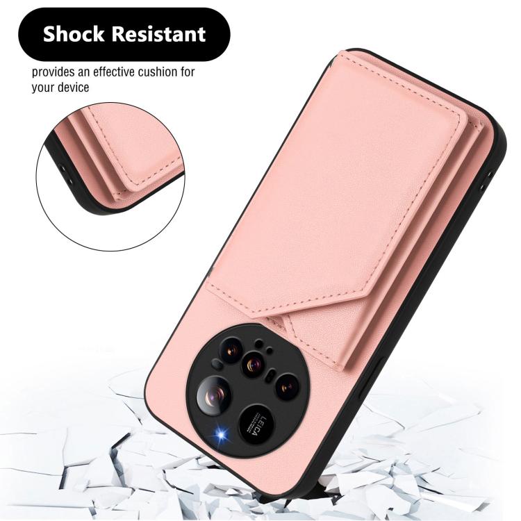 Skin Feel Four Card Slots Phone Case with Wrist Strap, For Xiaomi 15 Ultra, For Xiaomi Poco X7 Pro, For Xiaomi Poco F6, For Xiaomi Civi 4 Pro, For Xiaomi Poco X6, For Xiaomi Poco C65, For Xiaomi Poco F5 5G, For Xiaomi Poco F5 Pro 5G