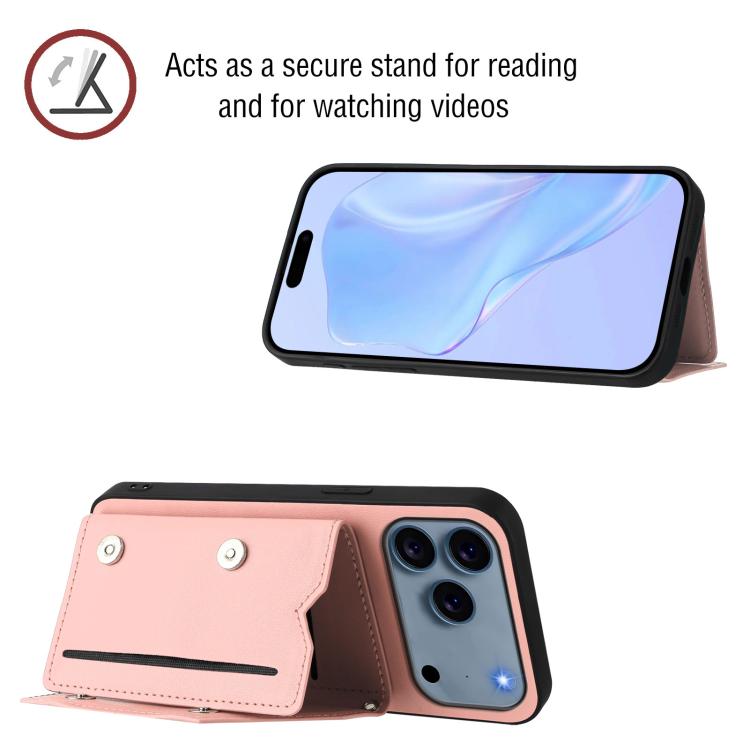 Skin Feel Four Card Slots Phone Case with Wrist Strap, For iPhone 18 Pro / 17 Pro, For iPhone 18 Pro Max / 17 Pro Max, For iPhone 17, For iPhone Air, For iPhone 16 Pro Max, For iPhone 16 Pro, For iPhone 16 Plus, For iPhone 16
