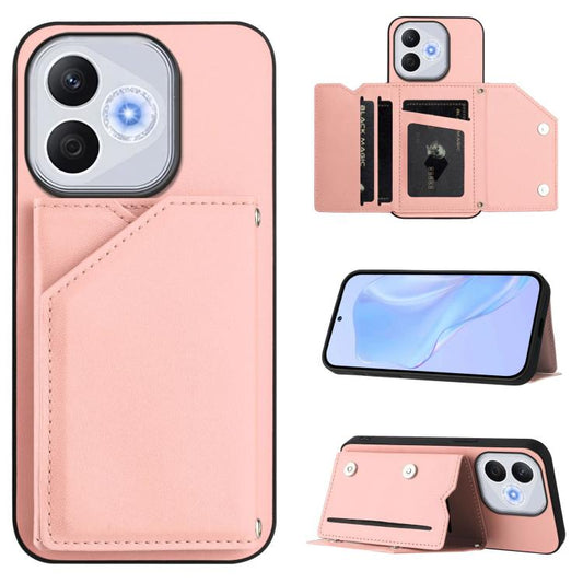 Skin Feel Four Card Slots Phone Case with Wrist Strap, For Honor 400 Lite Global / X70i, For Honor X8c 4G, For Honor X60 Pro / X9c / Magic7 Lite, For Honor X60 / X9c Smart, For Honor X6b, For Honor 200, For Honor 200 Pro, For Honor 200 Lite 5G