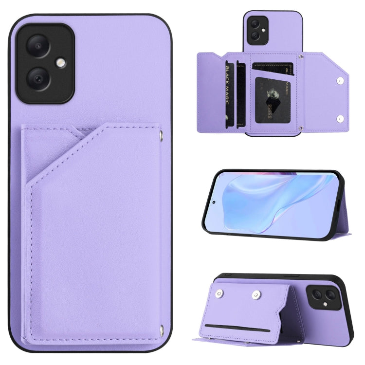Skin Feel Four Card Slots Phone Case with Wrist Strap, For Samsung Galaxy A16, For Samsung Galaxy A06, For Samsung Galaxy A25, For Samsung Galaxy A55 5G, For Samsung Galaxy A35 5G, For Samsung Galaxy A15 4G, For Samsung Galaxy A05 4G                   ...