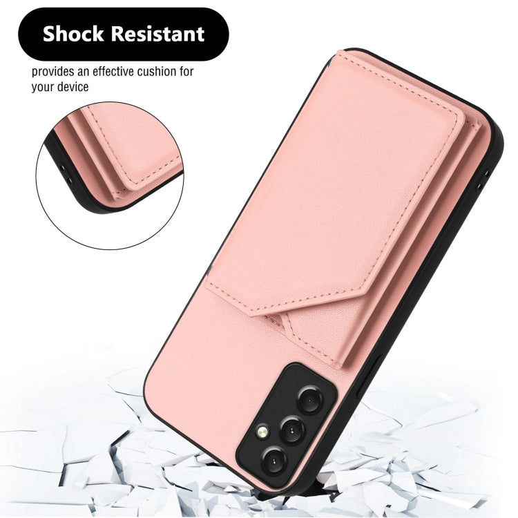 Skin Feel Four Card Slots Phone Case with Wrist Strap, For Samsung Galaxy A24 4G, For Samsung Galaxy A34 5G, For Samsung Galaxy A54 5G, For Samsung Galaxy A04E, For Samsung Galaxy A14 5G, For Samsung Galaxy A04 4G, For Samsung Galaxy A13 5G / A04S     ...