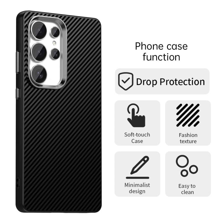 Carbon Fiber Series IMD Phone Case, For Samsung Galaxy S25 5G, For Samsung Galaxy S25+ 5G, For Samsung Galaxy S25 Ultra 5G, For Samsung Galaxy S24 FE 5G, For Samsung Galaxy S24 Ultra 5G, For Samsung Galaxy S24+ 5G, For Samsung Galaxy S24 5G            ...