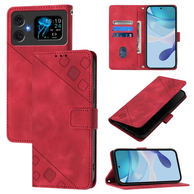 Skin-feel Embossed Leather Phone Case, For Cubot A40, For Cubot P90, For Cubot A30, For Cubot A20, For Cubot A10, For Cubot Note 40, For Cubot P50