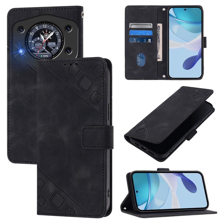 Skin-feel Embossed Leather Phone Case, For Cubot A40, For Cubot P90, For Cubot A30, For Cubot A20, For Cubot A10, For Cubot Note 40, For Cubot P50