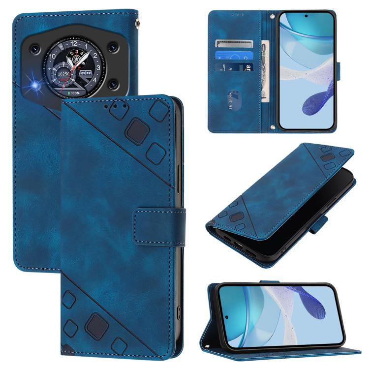 Skin-feel Embossed Leather Phone Case, For Cubot A40, For Cubot P90, For Cubot A30, For Cubot A20, For Cubot A10, For Cubot Note 40, For Cubot P50