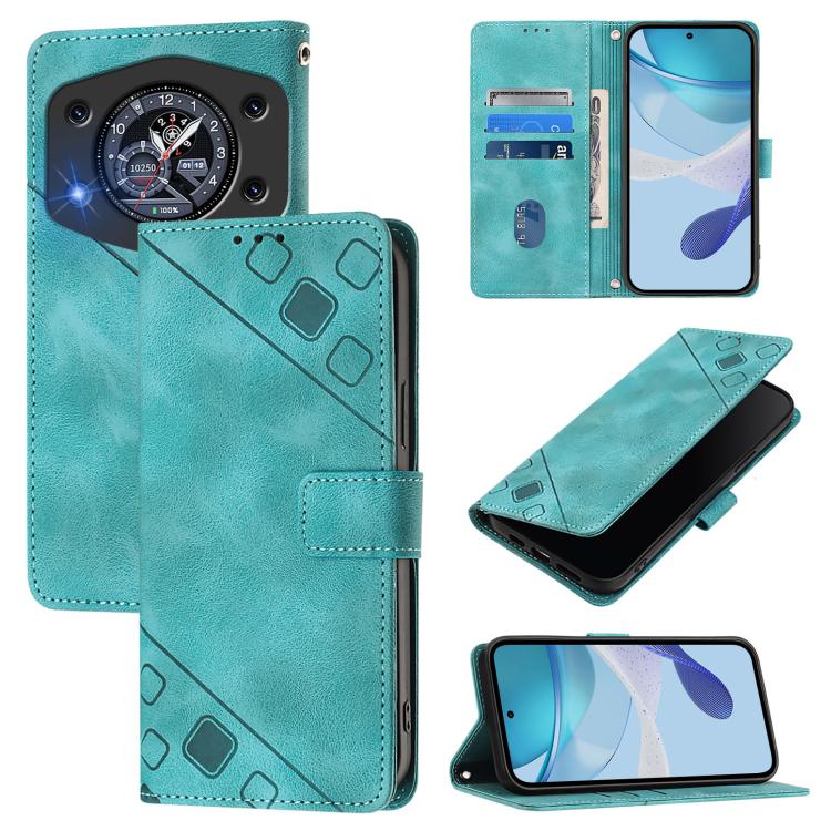 Skin-feel Embossed Leather Phone Case, For Cubot A40, For Cubot P90, For Cubot A30, For Cubot A20, For Cubot A10, For Cubot Note 40, For Cubot P50