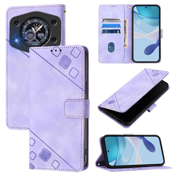 Skin-feel Embossed Leather Phone Case, For Cubot A40, For Cubot P90, For Cubot A30, For Cubot A20, For Cubot A10, For Cubot Note 40, For Cubot P50