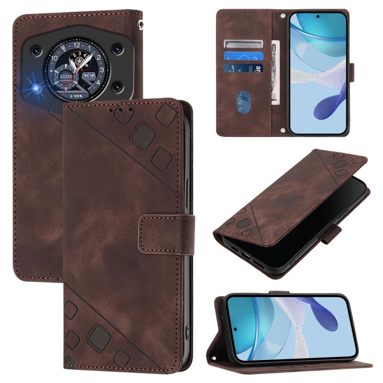 Skin-feel Embossed Leather Phone Case, For Cubot A40, For Cubot P90, For Cubot A30, For Cubot A20, For Cubot A10, For Cubot Note 40, For Cubot P50