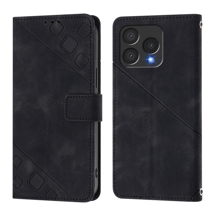 Skin-feel Embossed Leather Phone Case, For Cubot A40, For Cubot P90, For Cubot A30, For Cubot A20, For Cubot A10, For Cubot Note 40, For Cubot P50