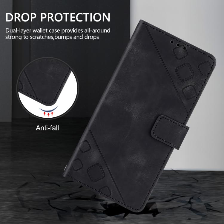 Skin-feel Embossed Leather Phone Case, For Cubot A40, For Cubot P90, For Cubot A30, For Cubot A20, For Cubot A10, For Cubot Note 40, For Cubot P50
