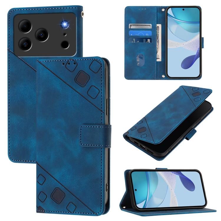 Skin-feel Embossed Leather Phone Case, For Doogee Note 56 / Note 56 Pro, For Doogee Note 59 5G / Note 59 Pro, For Doogee N55 Plus