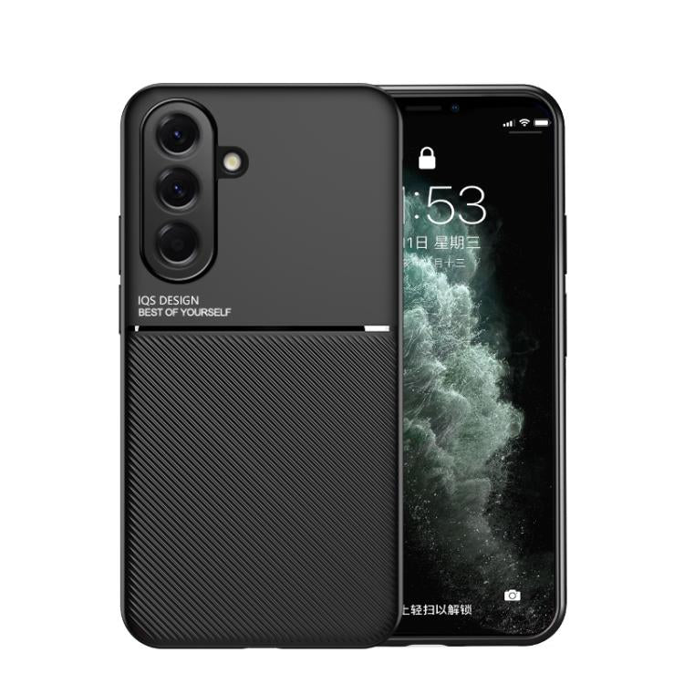Classic Tilt Strip Grain Magnetic PC Hybrid TPU Phone Case, For Samsung Galaxy A57 5G, For Samsung Galaxy A37 5G, For Samsung Galaxy A17 5G, For Samsung Galaxy A56 5G, For Samsung Galaxy A26 5G, For Samsung Galaxy A36, For Samsung Galaxy A16 4G        ...
