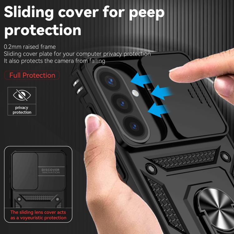 Sliding Camshield Holder Phone Case, For Samsung Galaxy A57 5G, For Galaxy A27 5G, For Samsung Galaxy A26 5G, For Samsung Galaxy A16 5G, For Samsung Galaxy A06 4G