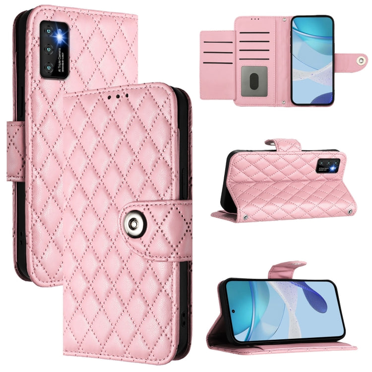 Rhombic Texture Flip Leather Phone Case with Lanyard, For Cubot A40, For Cubot P90, For Cubot A30, For Cubot A20, For Cubot A10, For Cubot Note 40, For Cubot P50