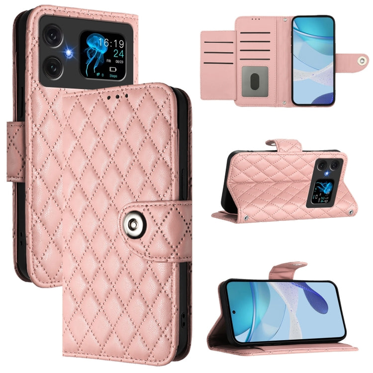 Rhombic Texture Flip Leather Phone Case with Lanyard, For Cubot A40, For Cubot P90, For Cubot A30, For Cubot A20, For Cubot A10, For Cubot Note 40, For Cubot P50