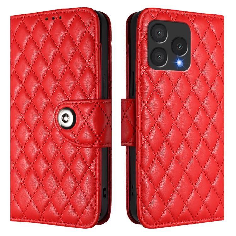 Rhombic Texture Flip Leather Phone Case with Lanyard, For Cubot A40, For Cubot P90, For Cubot A30, For Cubot A20, For Cubot A10, For Cubot Note 40, For Cubot P50