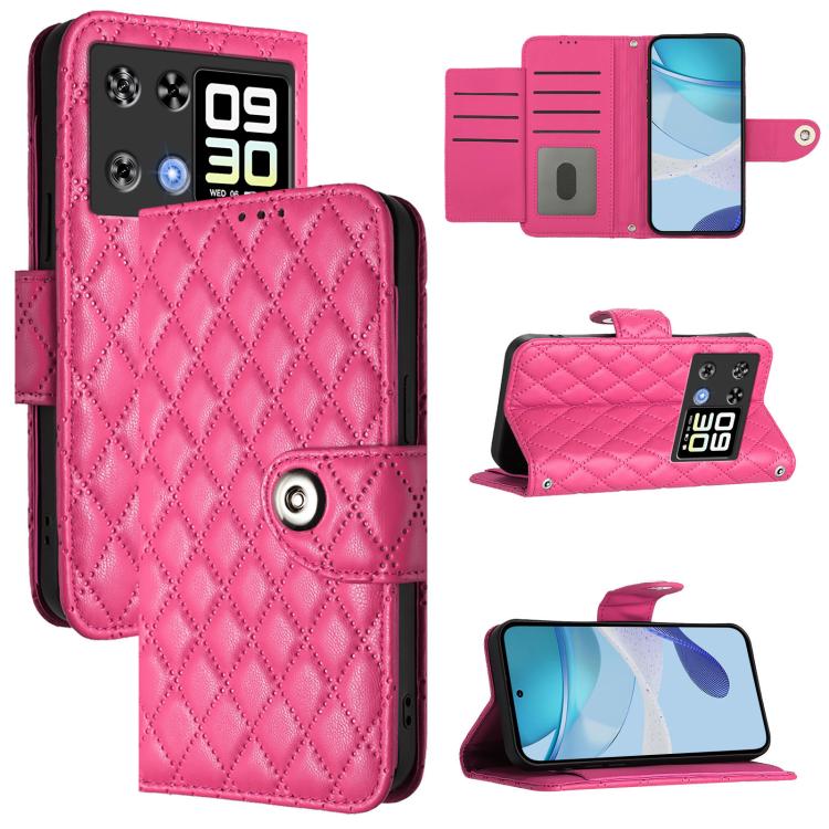Rhombic Texture Flip Leather Phone Case with Lanyard, For Cubot A40, For Cubot P90, For Cubot A30, For Cubot A20, For Cubot A10, For Cubot Note 40, For Cubot P50