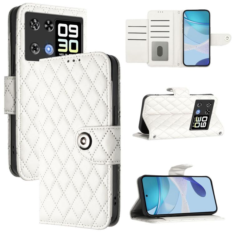 Rhombic Texture Flip Leather Phone Case with Lanyard, For Cubot A40, For Cubot P90, For Cubot A30, For Cubot A20, For Cubot A10, For Cubot Note 40, For Cubot P50