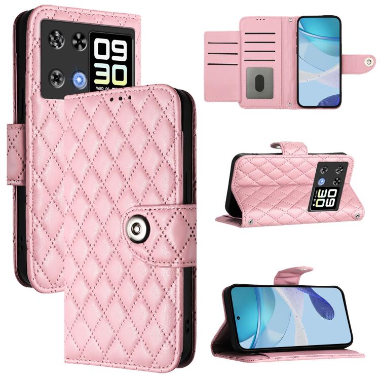 Rhombic Texture Flip Leather Phone Case with Lanyard, For Cubot A40, For Cubot P90, For Cubot A30, For Cubot A20, For Cubot A10, For Cubot Note 40, For Cubot P50