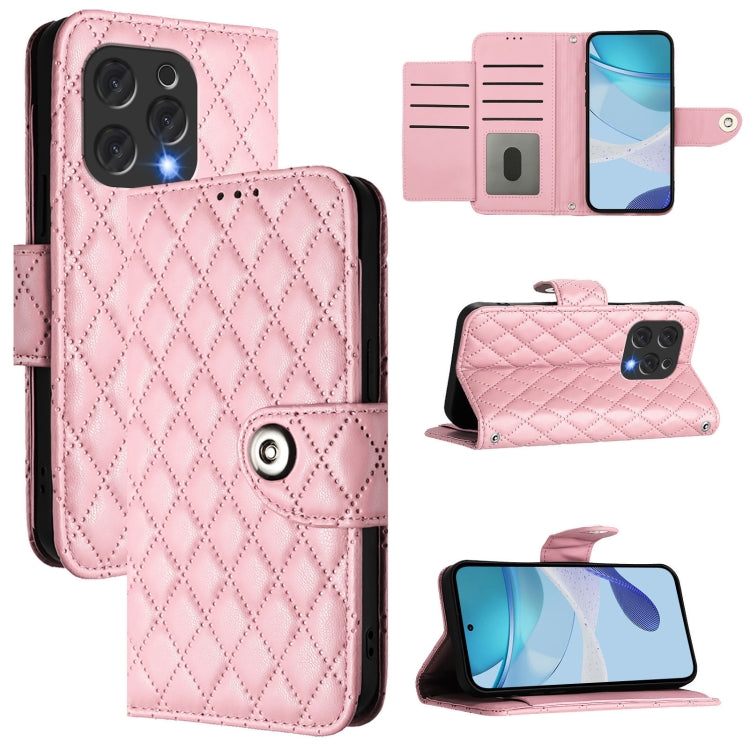 Rhombic Texture Flip Leather Phone Case with Lanyard, For Doogee Note 56 / Note 56 Pro, For Doogee Note 59 5G / Note 59 Pro, For Doogee N55 Plus