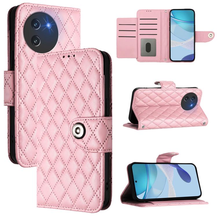 Rhombic Texture Flip Leather Phone Case with Lanyard, For Doogee Note 56 / Note 56 Pro, For Doogee Note 59 5G / Note 59 Pro, For Doogee N55 Plus