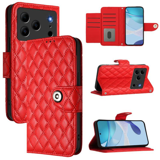Rhombic Texture Flip Leather Phone Case with Lanyard, For Doogee Note 56 / Note 56 Pro, For Doogee Note 59 5G / Note 59 Pro, For Doogee N55 Plus