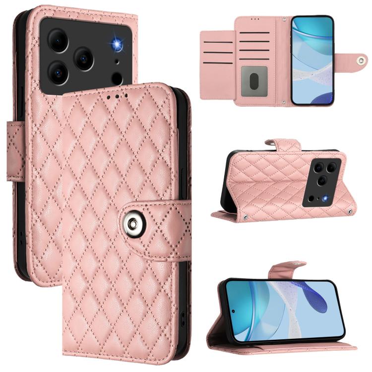 Rhombic Texture Flip Leather Phone Case with Lanyard, For Doogee Note 56 / Note 56 Pro, For Doogee Note 59 5G / Note 59 Pro, For Doogee N55 Plus