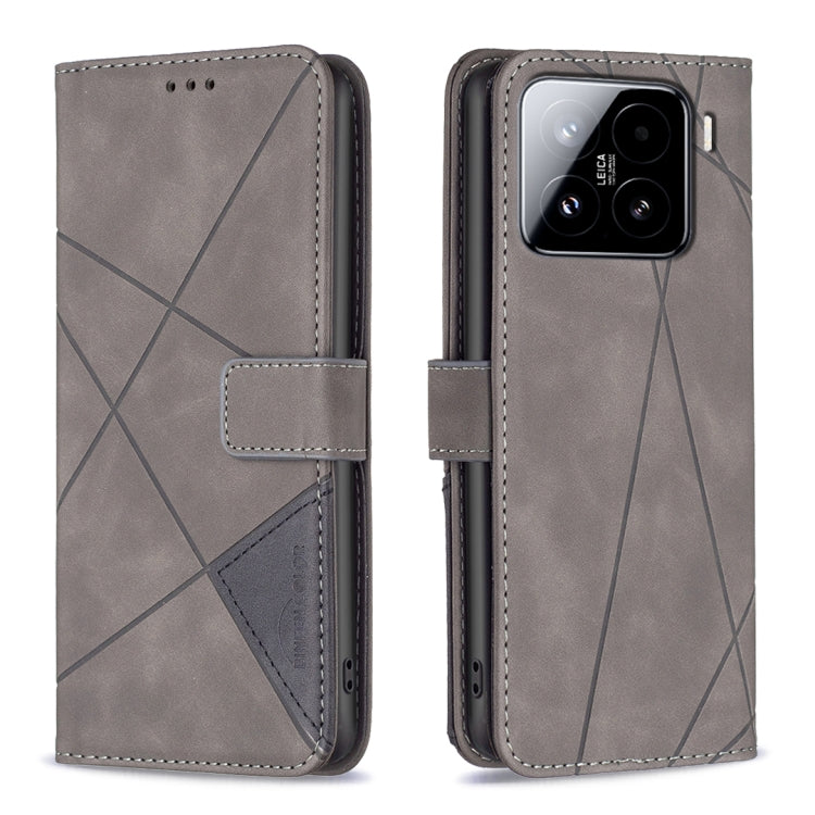 Magnetic Buckle Rhombus Texture Leather Phone Case, For Xiaomi Poco X7 Pro, For Xiaomi 15 Pro, For Xiaomi 15
