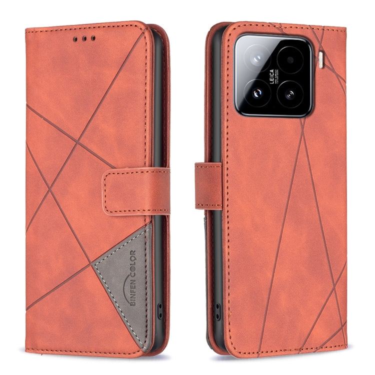 Magnetic Buckle Rhombus Texture Leather Phone Case, For Xiaomi Poco X7 Pro, For Xiaomi 15 Pro, For Xiaomi 15