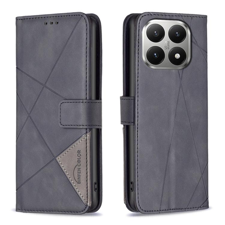 Magnetic Buckle Rhombus Texture Leather Phone Case, For Xiaomi 17T Pro 5G, For Xiaomi 17T 5G, For Xiaomi Poco M7 4G 169mm, For Xiaomi 15T Pro 5G, For Xiaomi 15T 5G, For Xiaomi Poco F7 5G Global, For Xiaomi Poco C71, For Xiaomi Poco F7 Pro / F7 Ultra