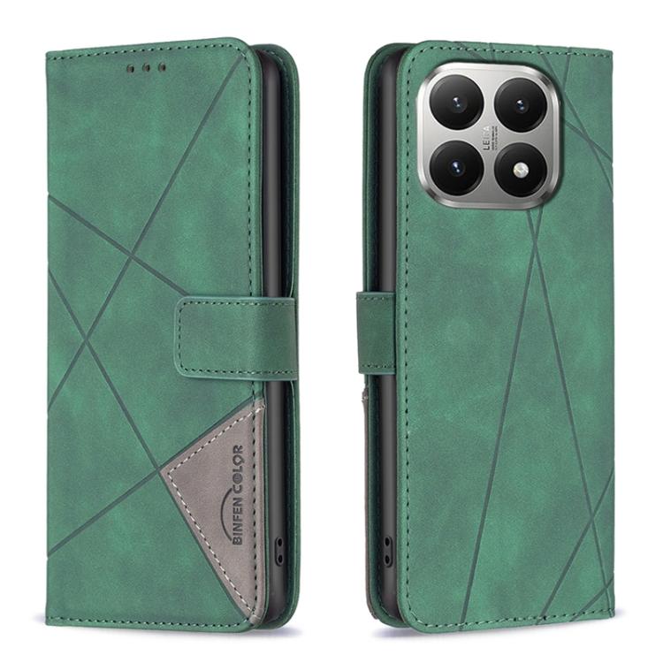 Magnetic Buckle Rhombus Texture Leather Phone Case, For Xiaomi 17T Pro 5G, For Xiaomi 17T 5G, For Xiaomi Poco M7 4G 169mm, For Xiaomi 15T Pro 5G, For Xiaomi 15T 5G, For Xiaomi Poco F7 5G Global, For Xiaomi Poco C71, For Xiaomi Poco F7 Pro / F7 Ultra