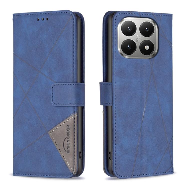 Magnetic Buckle Rhombus Texture Leather Phone Case, For Xiaomi 17T Pro 5G, For Xiaomi 17T 5G, For Xiaomi Poco M7 4G 169mm, For Xiaomi 15T Pro 5G, For Xiaomi 15T 5G, For Xiaomi Poco F7 5G Global, For Xiaomi Poco C71, For Xiaomi Poco F7 Pro / F7 Ultra