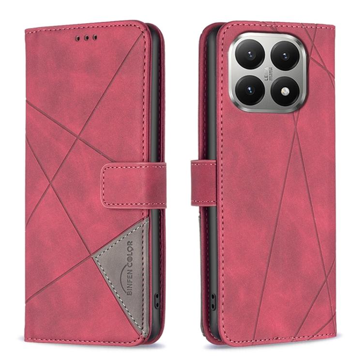 Magnetic Buckle Rhombus Texture Leather Phone Case, For Xiaomi 17T Pro 5G, For Xiaomi 17T 5G, For Xiaomi Poco M7 4G 169mm, For Xiaomi 15T Pro 5G, For Xiaomi 15T 5G, For Xiaomi Poco F7 5G Global, For Xiaomi Poco C71, For Xiaomi Poco F7 Pro / F7 Ultra