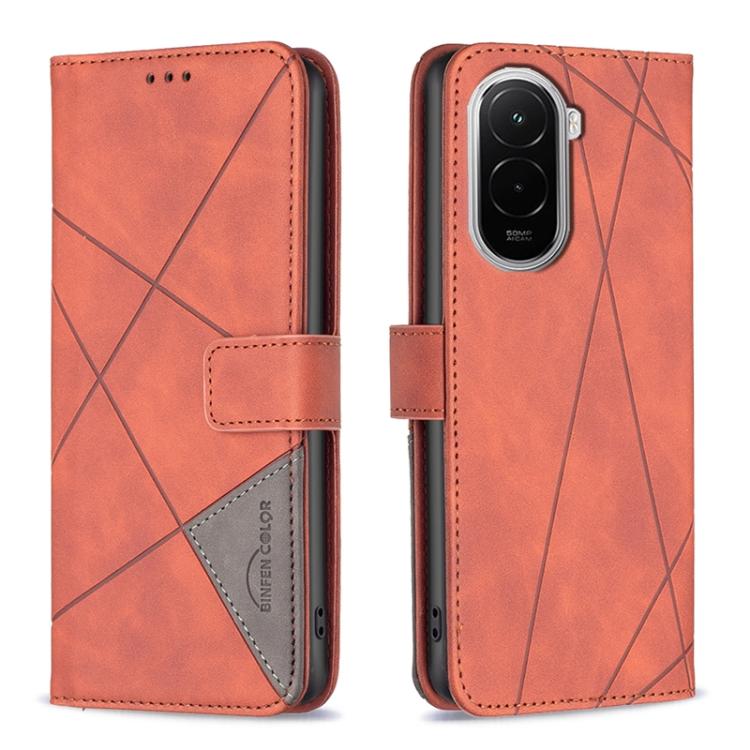 Magnetic Buckle Rhombus Texture Leather Phone Case, For Xiaomi 17T Pro 5G, For Xiaomi 17T 5G, For Xiaomi Poco M7 4G 169mm, For Xiaomi 15T Pro 5G, For Xiaomi 15T 5G, For Xiaomi Poco F7 5G Global, For Xiaomi Poco C71, For Xiaomi Poco F7 Pro / F7 Ultra