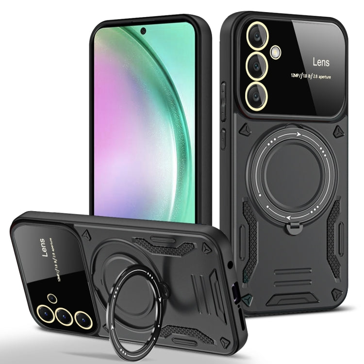 Large Window MagSafe Holder Phone Case, For Samsung Galaxy A56 / A36 5G, For Samsung Galaxy A55 5G, For Samsung Galaxy A35 5G, For Samsung Galaxy A05s, For Samsung Galaxy A25 5G Global, For Samsung Galaxy A04e / F04 / M04, For Samsung Galaxy A13       ...