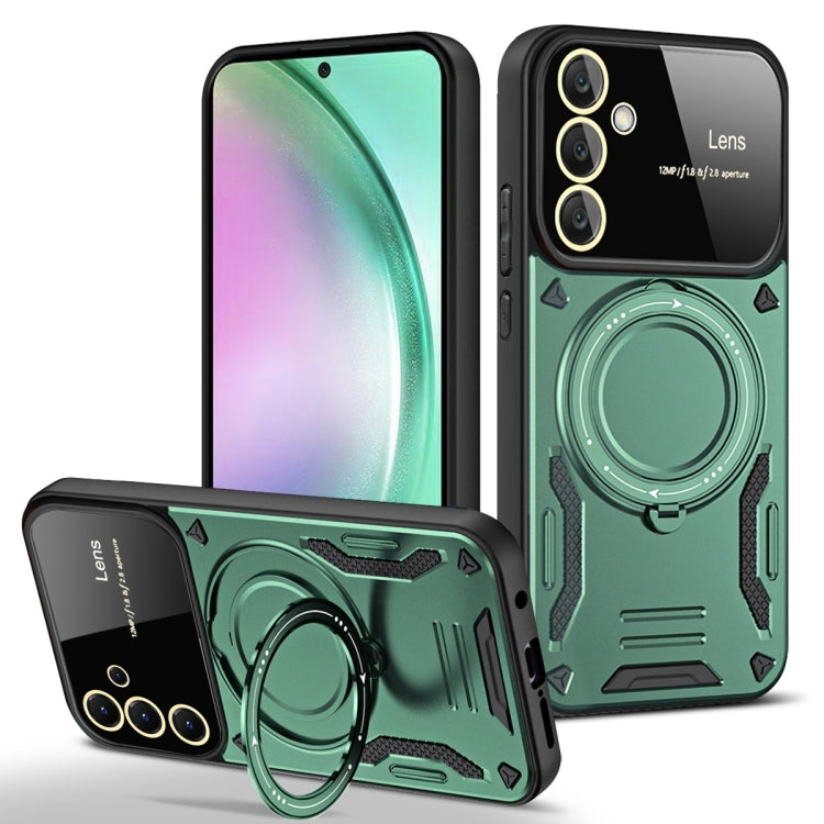 Large Window MagSafe Holder Phone Case, For Samsung Galaxy A56 / A36 5G, For Samsung Galaxy A55 5G, For Samsung Galaxy A35 5G, For Samsung Galaxy A05s, For Samsung Galaxy A25 5G Global, For Samsung Galaxy A04e / F04 / M04, For Samsung Galaxy A13       ...