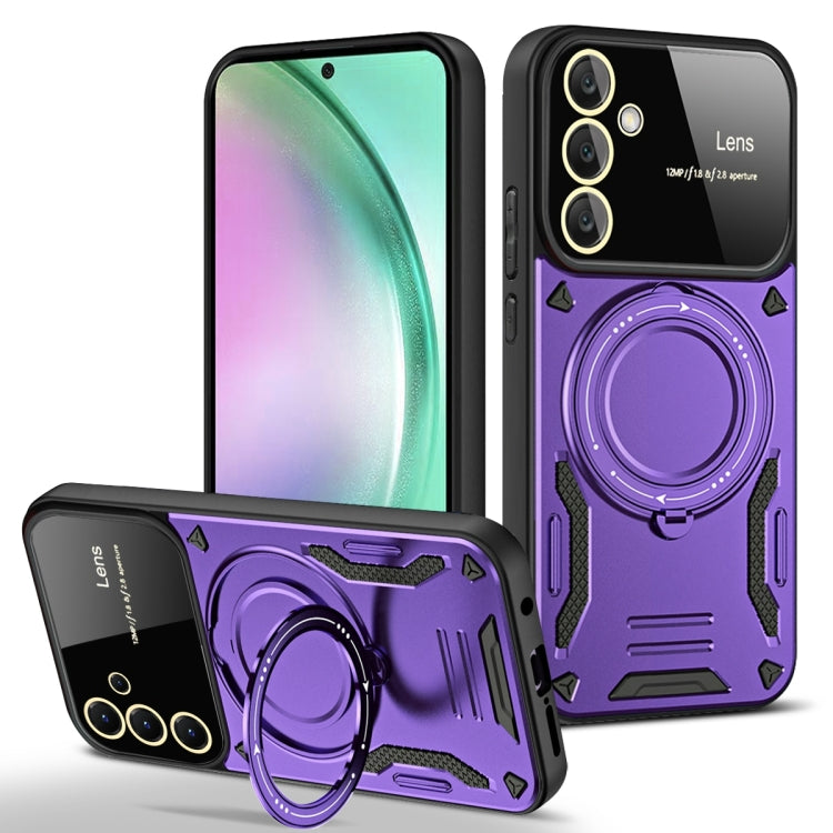 Large Window MagSafe Holder Phone Case, For Samsung Galaxy A56 / A36 5G, For Samsung Galaxy A55 5G, For Samsung Galaxy A35 5G, For Samsung Galaxy A05s, For Samsung Galaxy A25 5G Global, For Samsung Galaxy A04e / F04 / M04, For Samsung Galaxy A13       ...