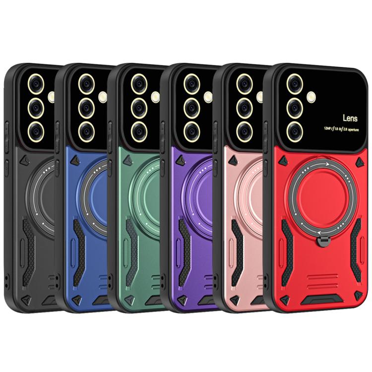 Large Window MagSafe Holder Phone Case, For Samsung Galaxy A56 / A36 5G, For Samsung Galaxy A55 5G, For Samsung Galaxy A35 5G, For Samsung Galaxy A05s, For Samsung Galaxy A25 5G Global, For Samsung Galaxy A04e / F04 / M04, For Samsung Galaxy A13       ...