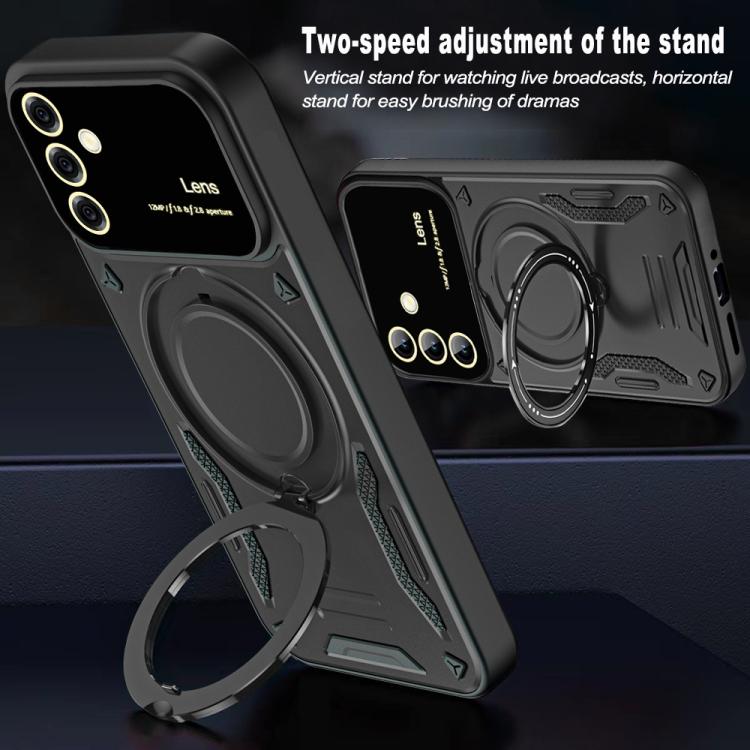 Large Window MagSafe Holder Phone Case, For Samsung Galaxy A56 / A36 5G, For Samsung Galaxy A55 5G, For Samsung Galaxy A35 5G, For Samsung Galaxy A05s, For Samsung Galaxy A25 5G Global, For Samsung Galaxy A04e / F04 / M04, For Samsung Galaxy A13       ...