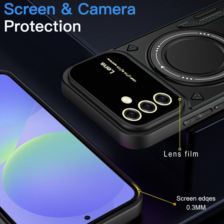Large Window MagSafe Holder Phone Case, For Samsung Galaxy A56 / A36 5G, For Samsung Galaxy A55 5G, For Samsung Galaxy A35 5G, For Samsung Galaxy A05s, For Samsung Galaxy A25 5G Global, For Samsung Galaxy A04e / F04 / M04, For Samsung Galaxy A13       ...