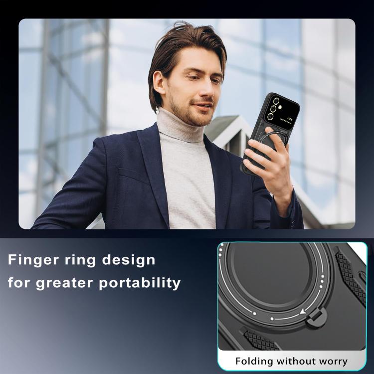 Large Window MagSafe Holder Phone Case, For Samsung Galaxy A56 / A36 5G, For Samsung Galaxy A55 5G, For Samsung Galaxy A35 5G, For Samsung Galaxy A05s, For Samsung Galaxy A25 5G Global, For Samsung Galaxy A04e / F04 / M04, For Samsung Galaxy A13       ...