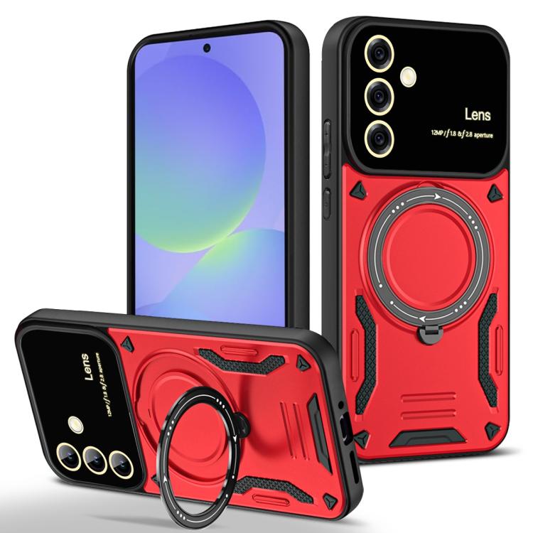 Large Window MagSafe Holder Phone Case, For Samsung Galaxy A56 / A36 5G, For Samsung Galaxy A55 5G, For Samsung Galaxy A35 5G, For Samsung Galaxy A05s, For Samsung Galaxy A25 5G Global, For Samsung Galaxy A04e / F04 / M04, For Samsung Galaxy A13       ...